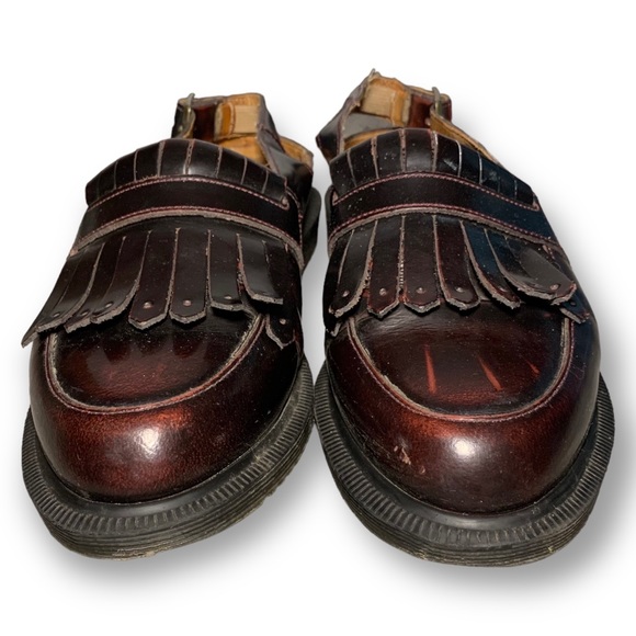 DOC MARTENS Valentine Slingback Loafer in Rub Off Burgundy (Size 6) - Picture 6 of 9